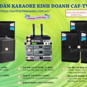 Dàn karaoke kinh doanh CAF TVG11 cho phòng 50 đến 70 m2