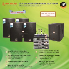 Dàn karaoke kinh doanh CAF-TVG08 cho phòng hát 25m2