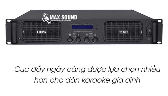 Cục đẩy công suất karaoke gia đình ngày càng được sử dụng nhiều hơn