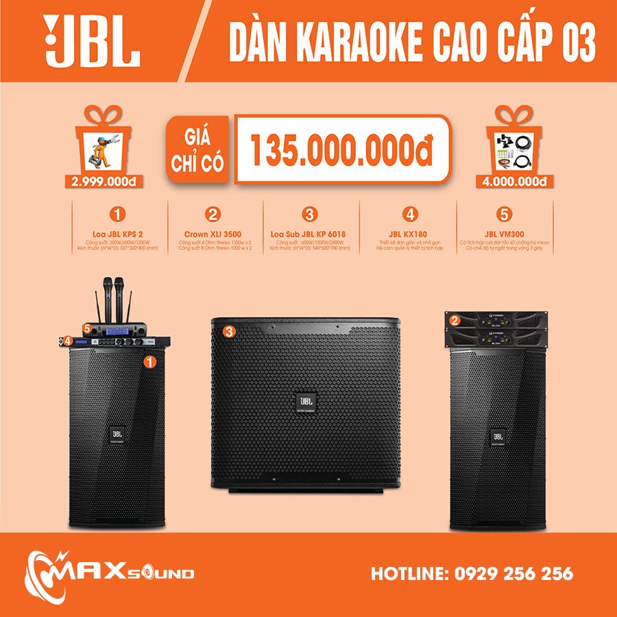 Dàn âm thanh JBL 03 đẳng cấp và khác biệt