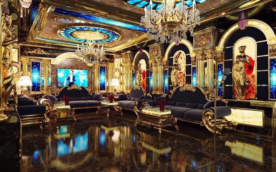 Không gian karaoke hiện đại, đầy màu sắc