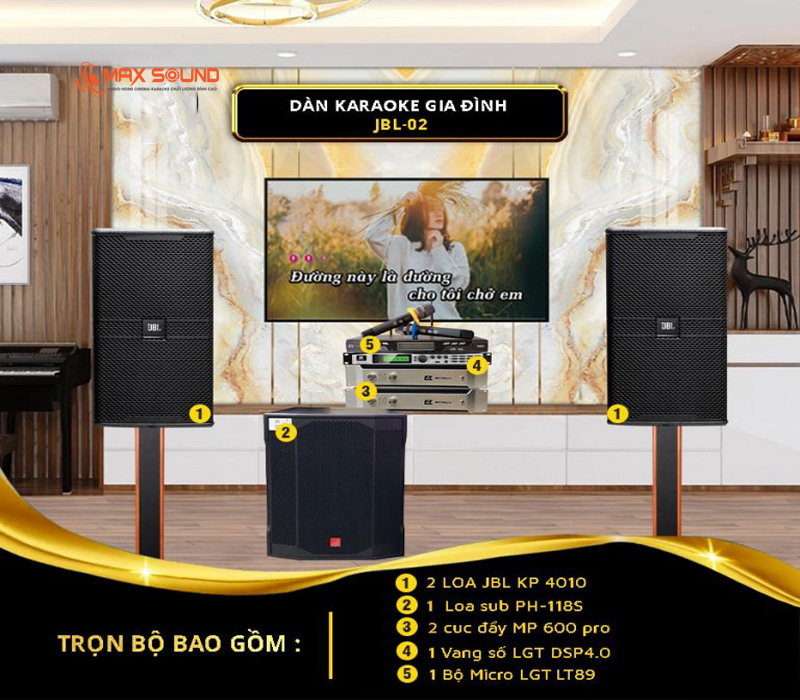 Dàn karaoke gia đình MS-JBL-02 chất lượng