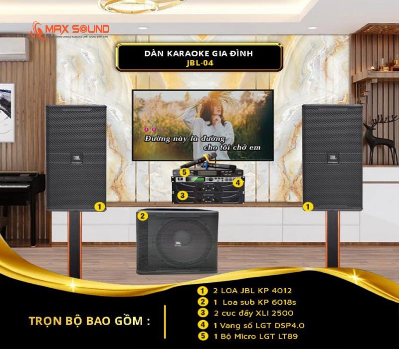 Dàn karaoke gia đình MS-JBL-04 chính hãng