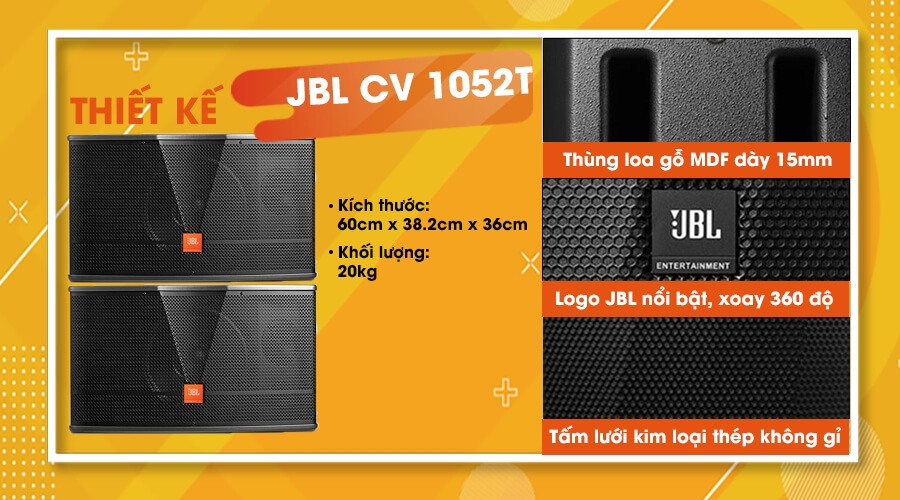 Thiết kế loa JBL CV-1052T