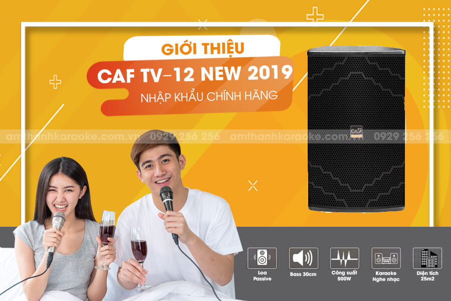 Giới thiệu loa CAF TV-12 New 2019