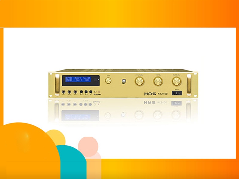 Amply karaoke số HAS MX2400 chính hãng cho phòng karaoke