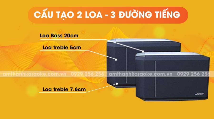 Loa Bose 301 Series IV có cấu tạo 2 loa 3 đường tiếng