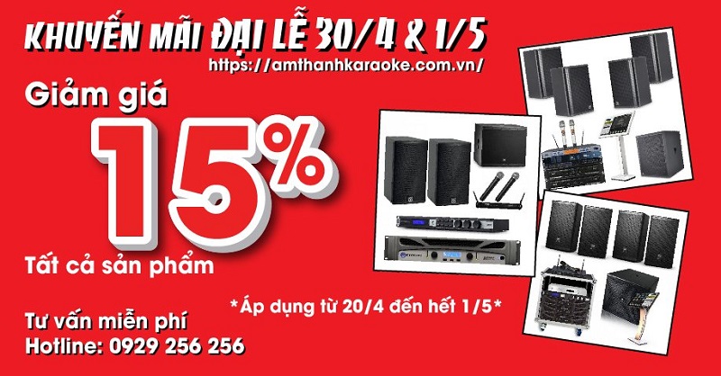 Chương trình khuyến mãi 30/4 và 1/5 
