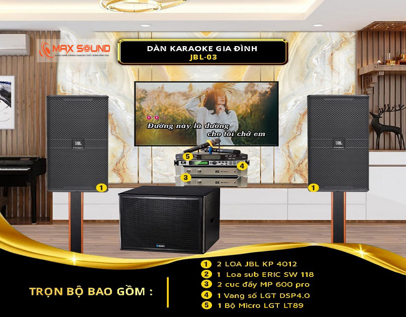 Dàn karaoke gia đình MS-JBL-03