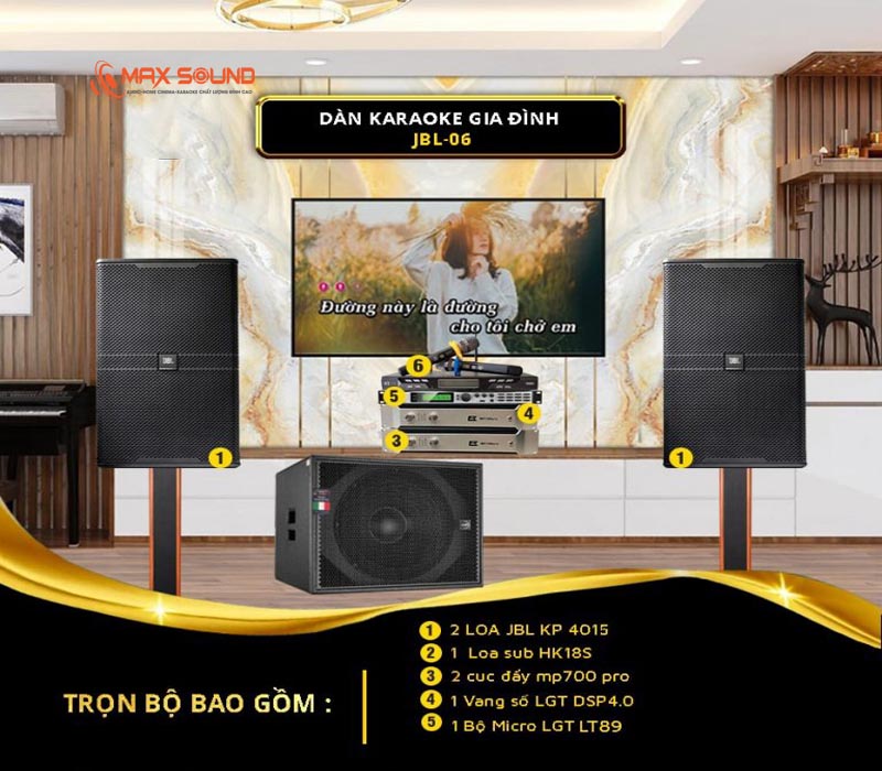 Dàn karaoke gia đình MS-JBL-06 hoàn hảo Dàn karaoke gia đình MS-JBL-06 hoàn hảo