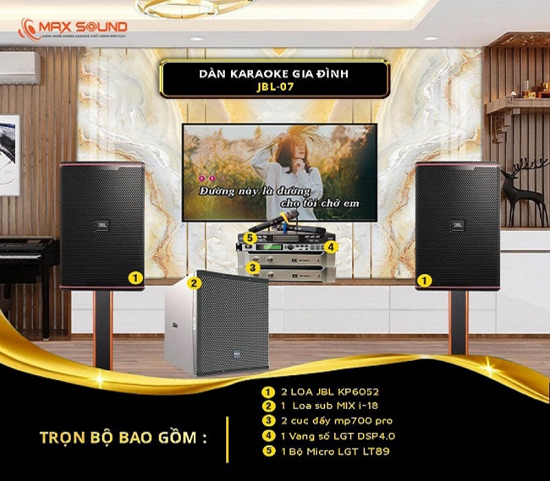 Dàn karaoke gia đình MS-JBL-07 Dàn karaoke gia đình MS-JBL-07