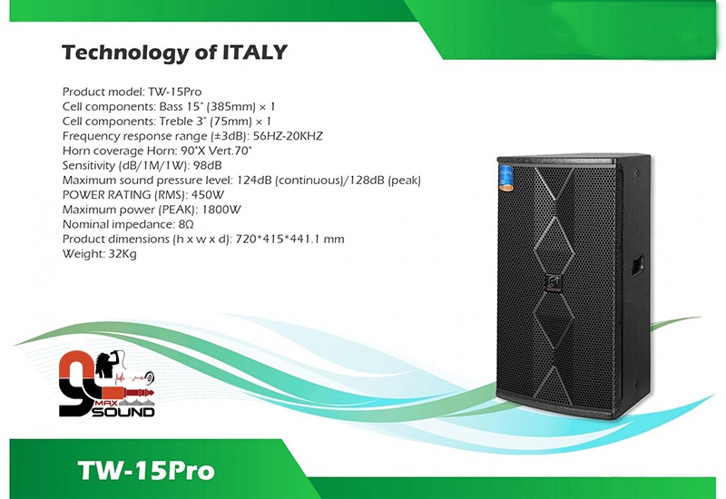 Loa CAF TW 15- pro