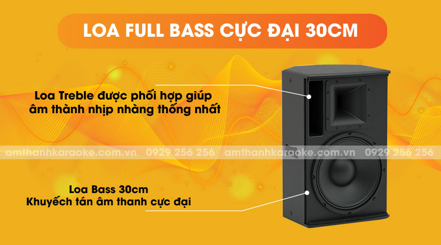 Loa CAF CA-112 Pro full bass cực đại 30cm