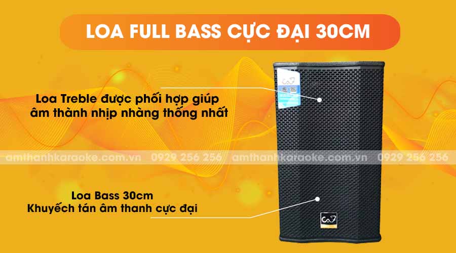 Loa CAF GLA-12 Pro full bass cực đại 30cm