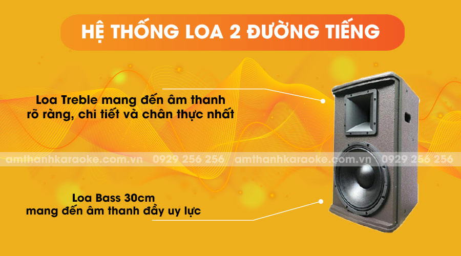 Loa CAF I12 Pro - hệ thống loa 2 đường tiếng
