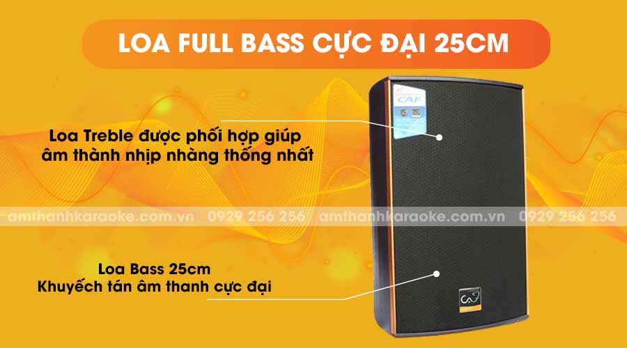 Loa CAF KTV-10Pro Bass Cực Đại