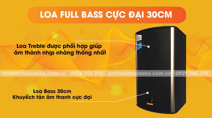 Loa CAF KTV-12 full bass cực đại 30cm