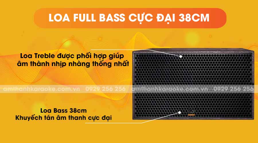 Loa CAF SK-215S full bass cực đại 38cm