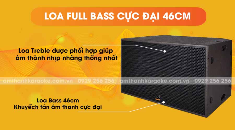 Loa CAF SK-218S full bass cực đại 46cm